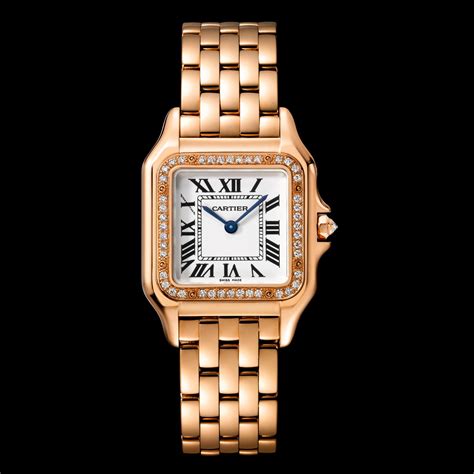 cartier montre femme panthere|cartier panthere watch with diamonds.